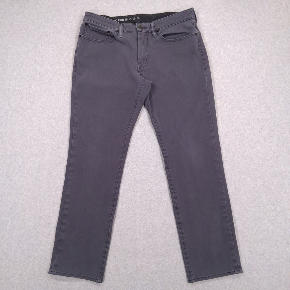 Levis 511 Commuter Jeans Mens 34 (32x28) Gray Slim Reflective Cycling Cordura